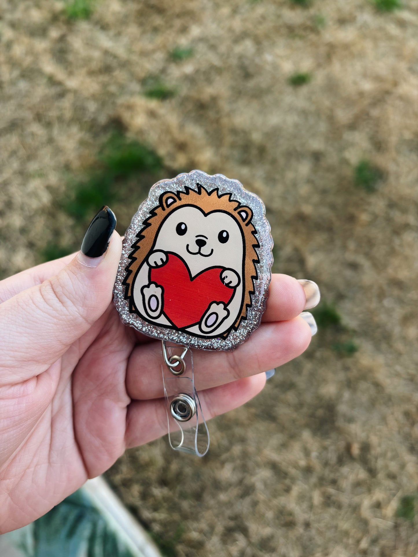 Hedgehog Badge Reel