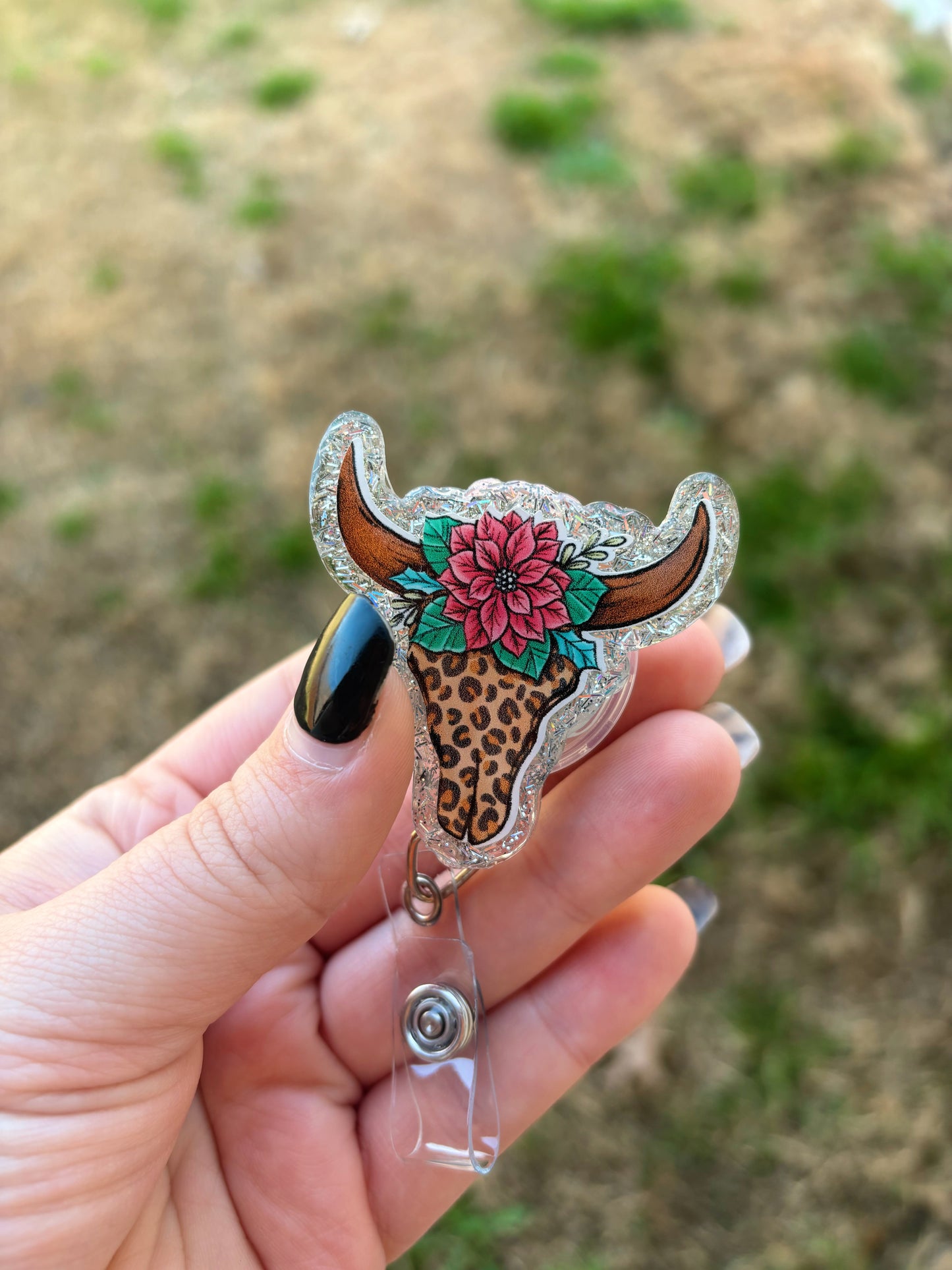 Western Cow Badge Reel