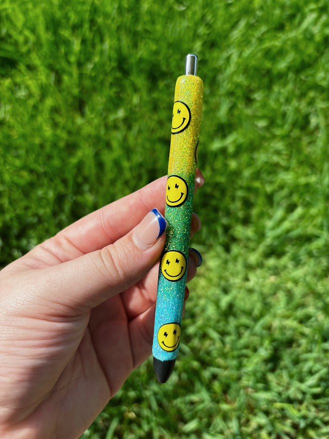 Ombre Smiley Face Pen