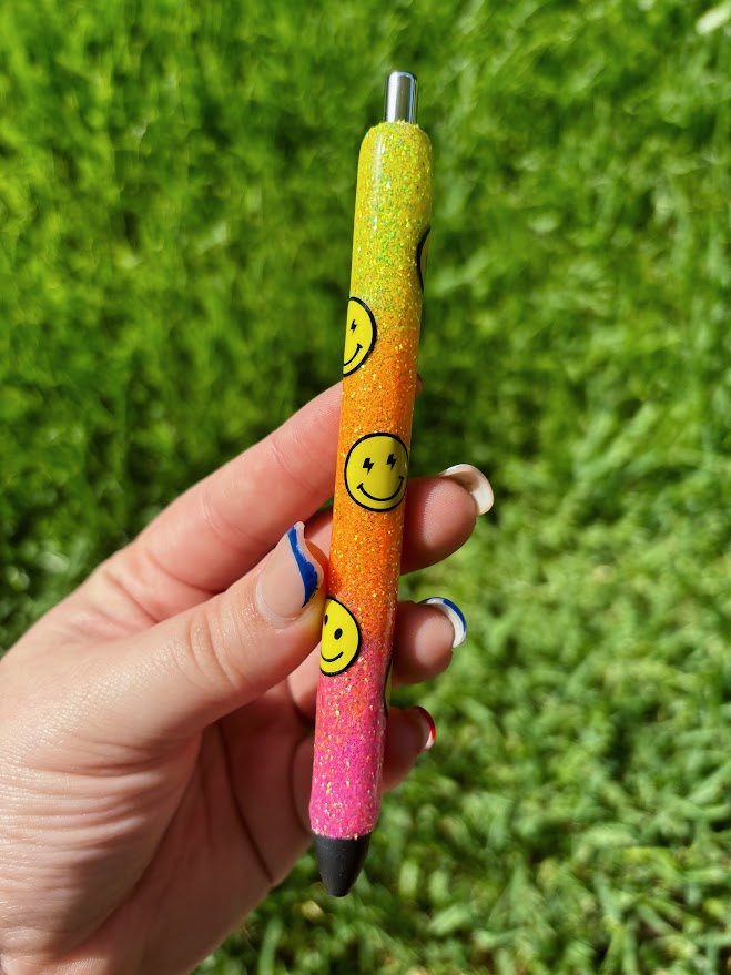Ombre Smiley Face Pen