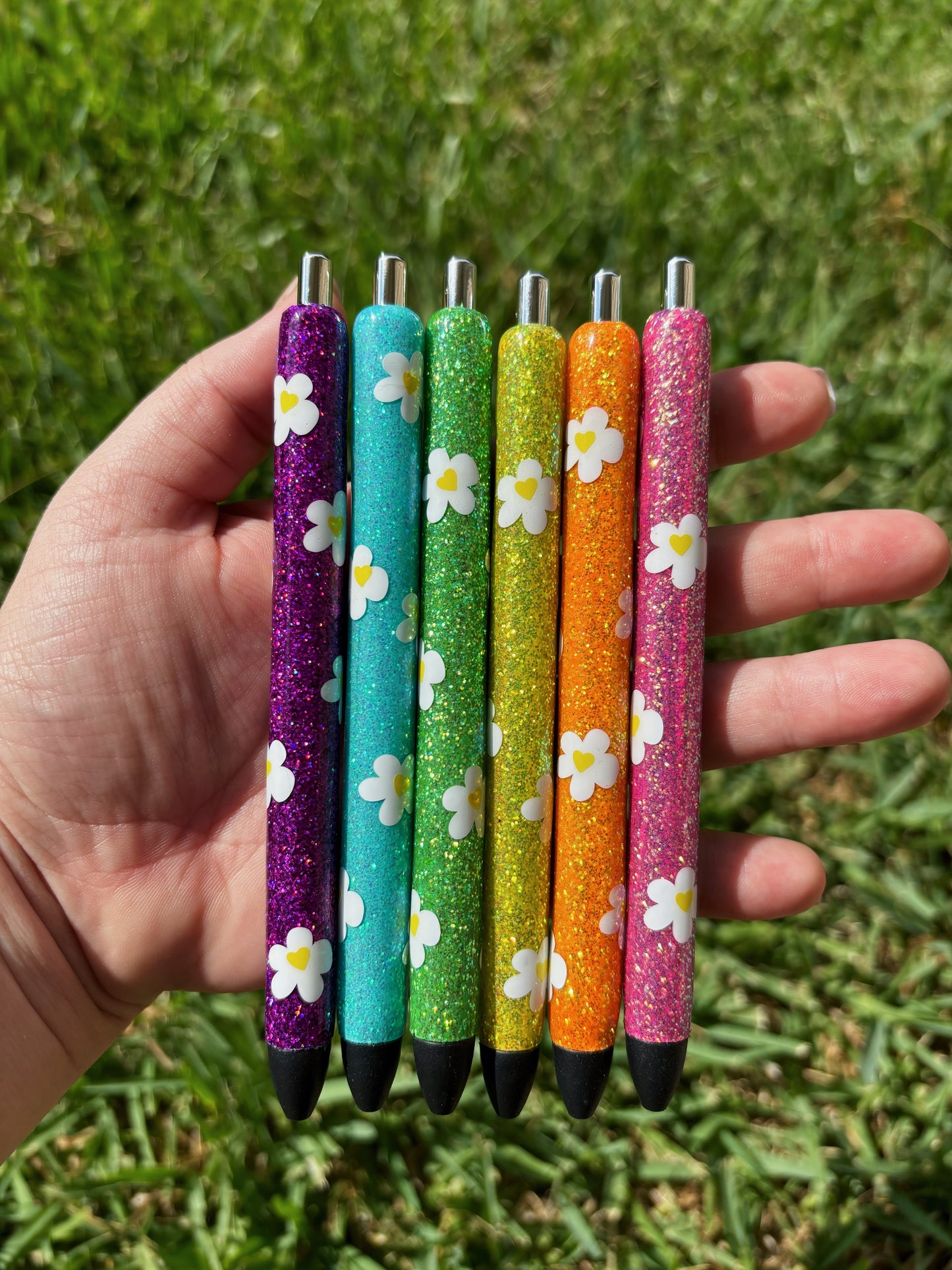 Daisy Glitter Pens