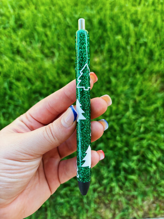 Christmas Tree Glitter Pen