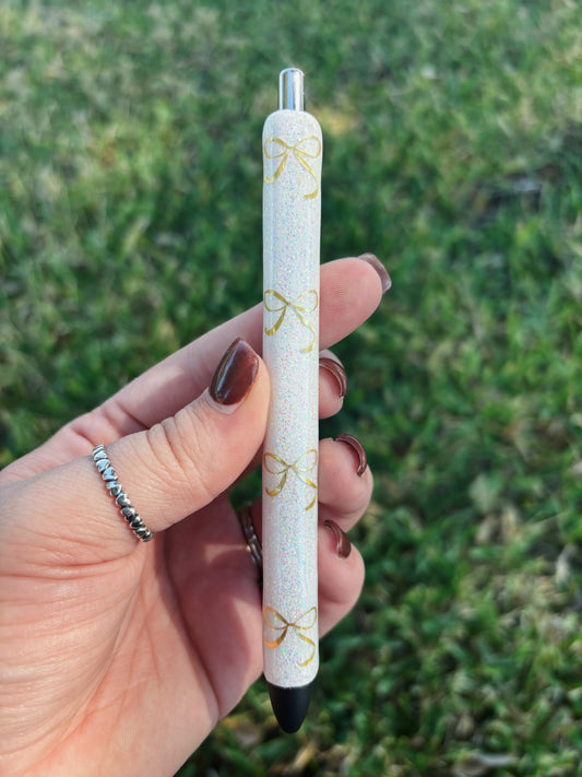 Gold Bow Pen