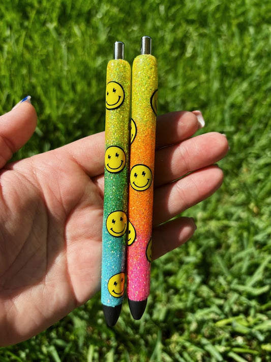 Ombre Smiley Face Pen