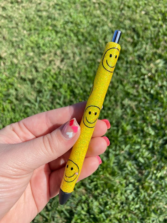 Smiley Glitter Pen